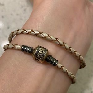 Pandora Double Wrap Braided Bracelet
